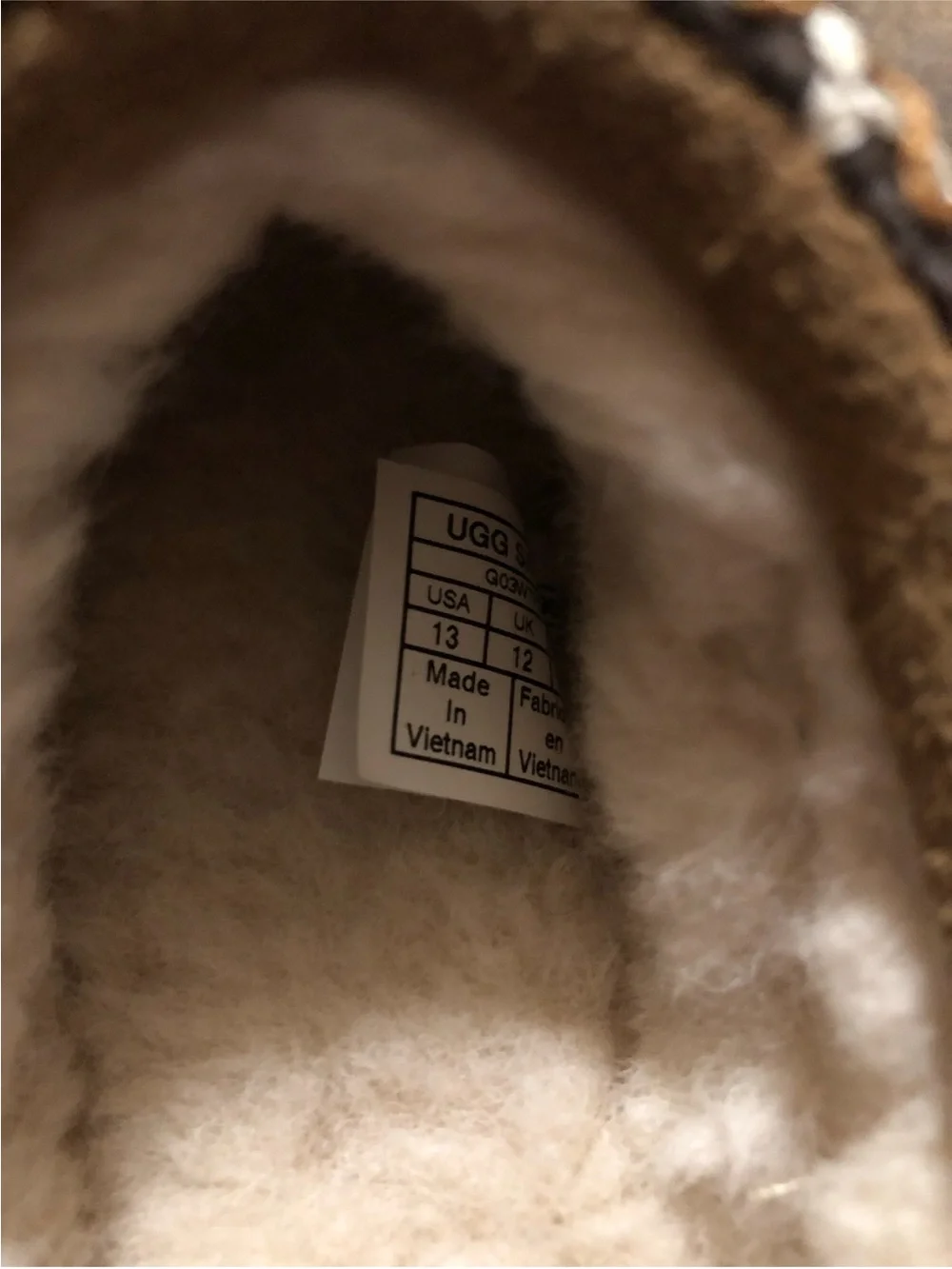 UGG Tasman Chestnut Suede Slippers Kids Size 13 NWOT Never Worn